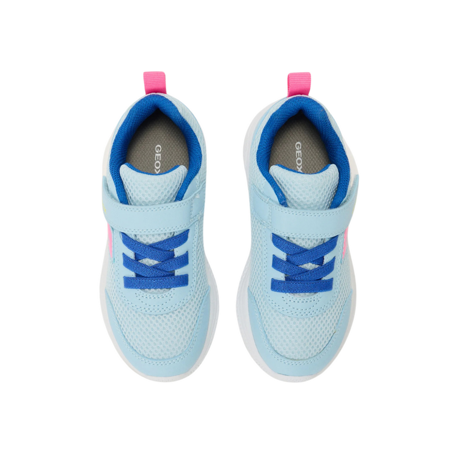 GEOX Loftus Velcro girls  sneakers/ breathable sole/ Sky/Royal J36FWB CM 4K4