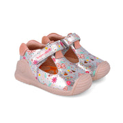 Biomecanics first steps sandals for baby girl/ 252102-B198 Metalcris
