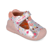 Biomecanics first steps sandals for baby girl/ 252102-B198 Metalcris