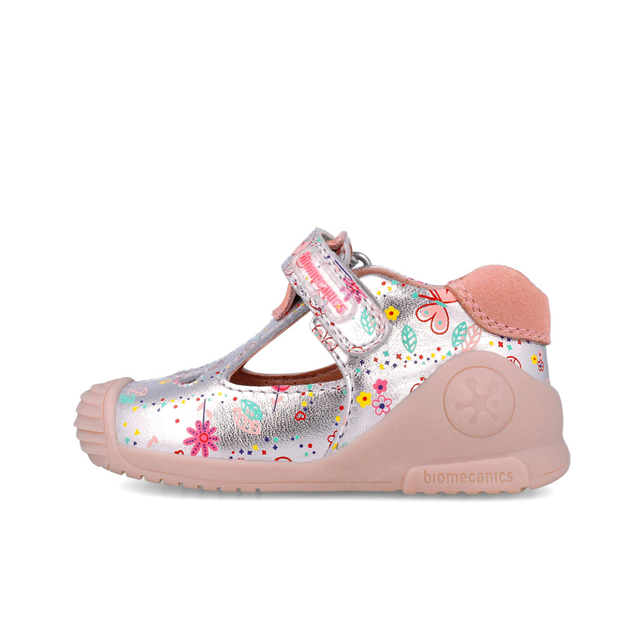 Biomecanics first steps sandals for baby girl/ 252102-B198 Metalcris