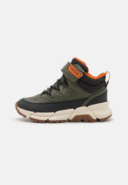 Geox boys boots /waterproof/breathable /Dark green, orange J36LCG C0623