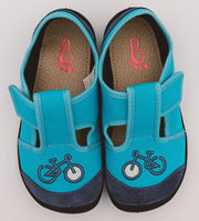 3f Bar3foot boys slippers /Blue, bike details 3BE3/3_3761.jpg