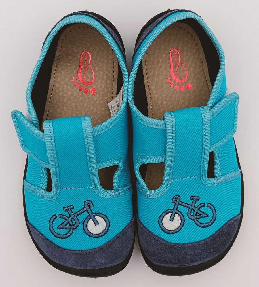 3f Bar3foot boys slippers /Blue, bike details 3BE3/3_3761.jpg