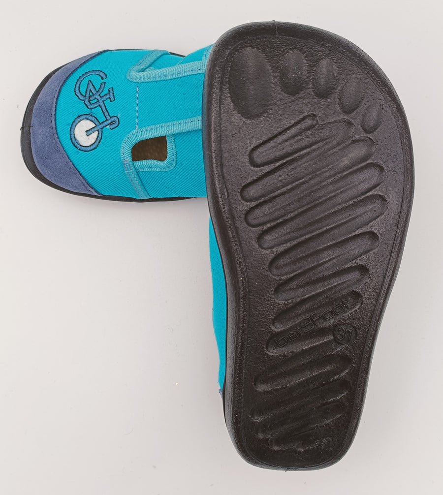 3f Bar3foot boys slippers /Blue, bike details 3BE3/3_3762.jpg