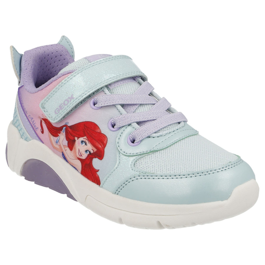 GEOX Fadinlight Disney Junior /sneakers with lights/Watersea/Lilac MERMAID J55M4B