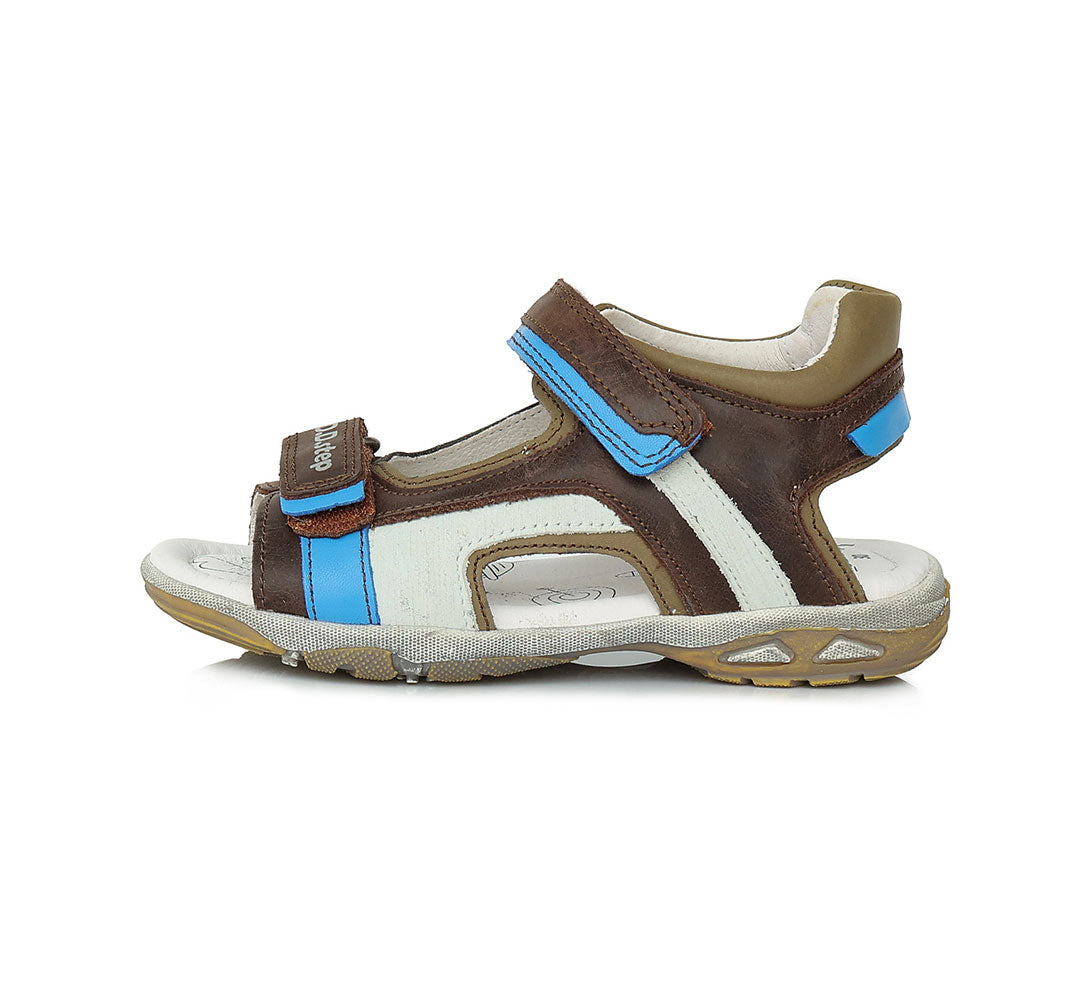 D.D.step boys leather sandals /Brown AC290-552L