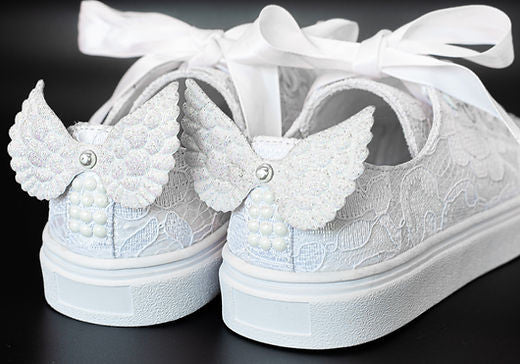 Sweeties By Sweetie Pie /Girls White Communion Sneaker Shoes /ARIEL_3127.jpg