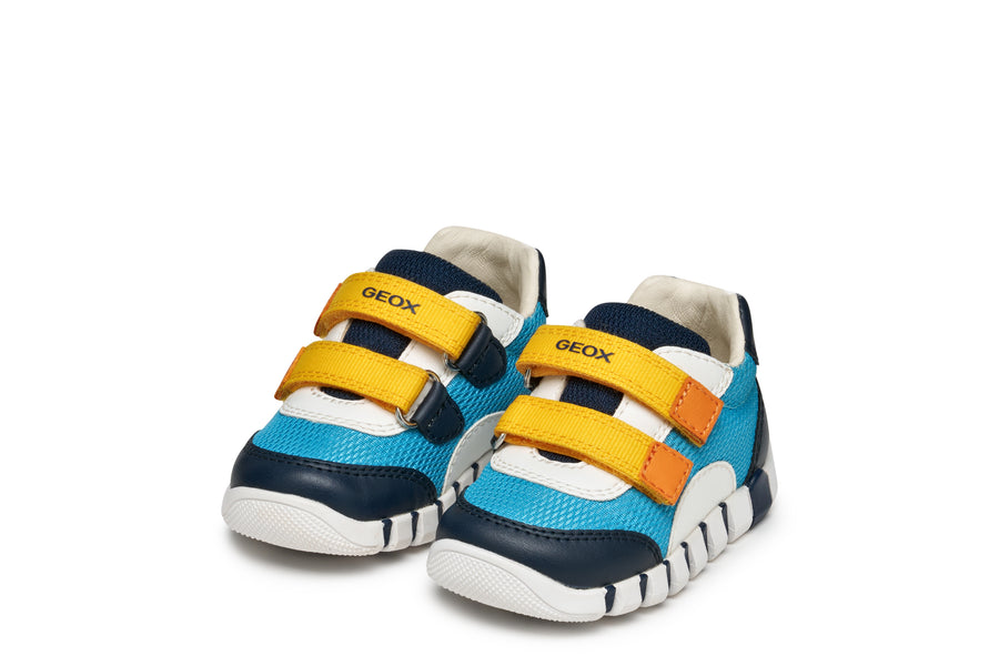 Geox Iupidoo Boys first steps sneakers /Ocean/Navy /B3555C