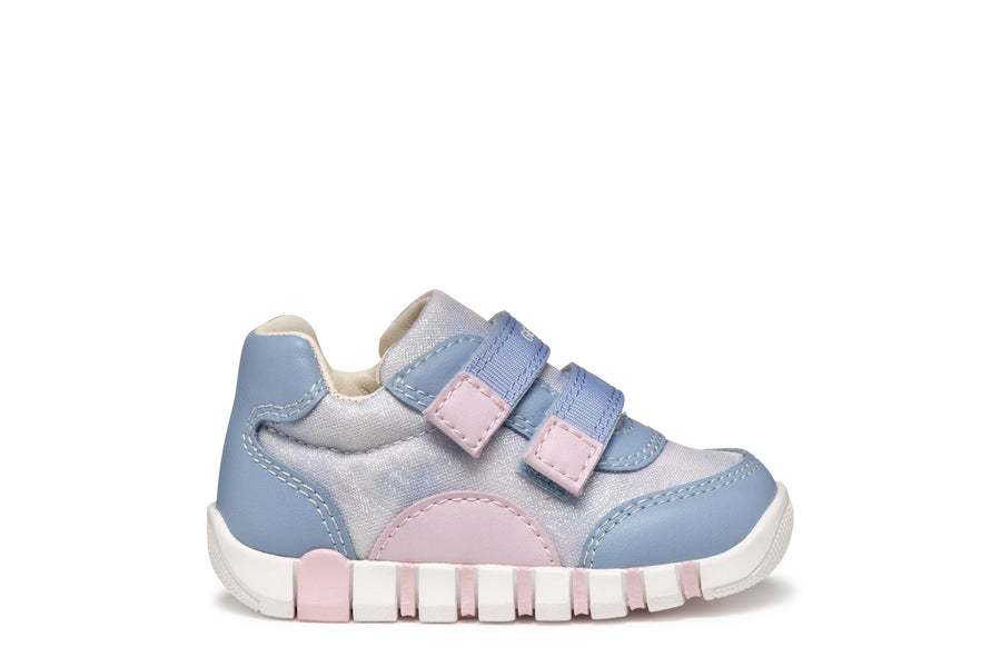 Geox girls first steps sneakers /Pink/Blue/B3558AC4YE8