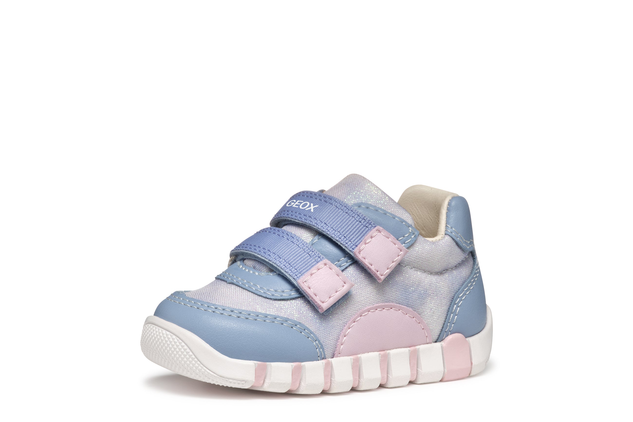 Geox girls first steps sneakers /Pink/Blue/B3558AC4YE8