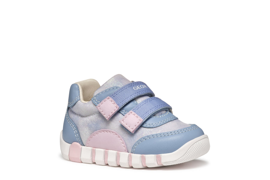 Geox girls first steps sneakers /Pink/Blue/B3558AC4YE8