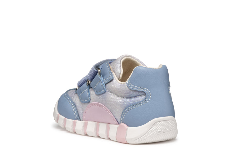 Geox girls first steps sneakers /Pink/Blue/B3558AC4YE8