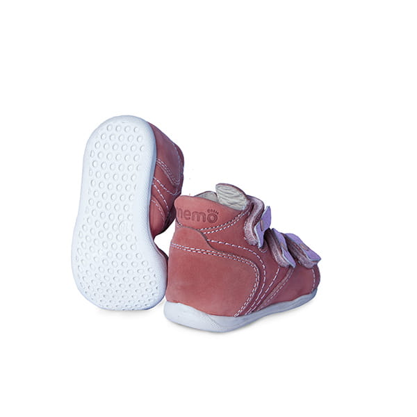 Memo girls leather sandals/ first steps / Pink BAMBI 1JB