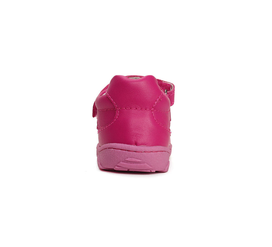 D.D.step girls barefoot leather sandals /Bright Pink G077-41892B_3415.jpg