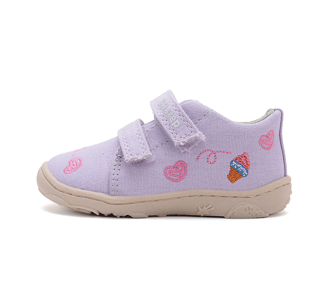 D.D.step girls canvas/ barefoot/ water-repellence/ Mauve C077-51663B