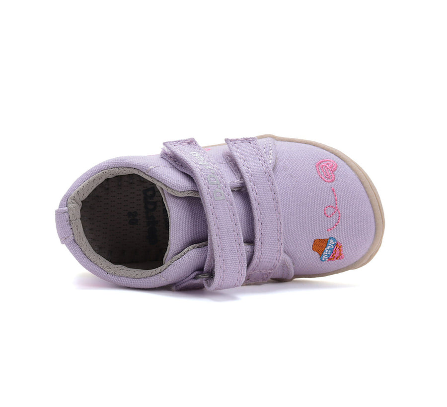 D.D.step girls canvas/ barefoot/ water-repellence/ Mauve C077-51663B