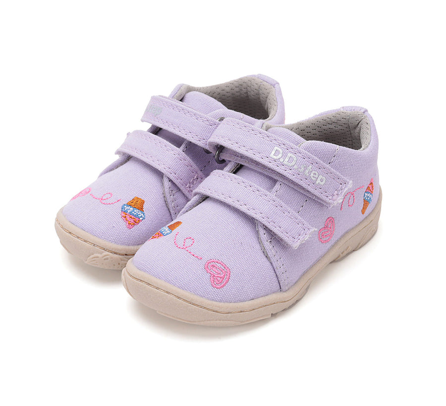 D.D.step girls canvas/ barefoot/ water-repellence/ Mauve C077-51663B