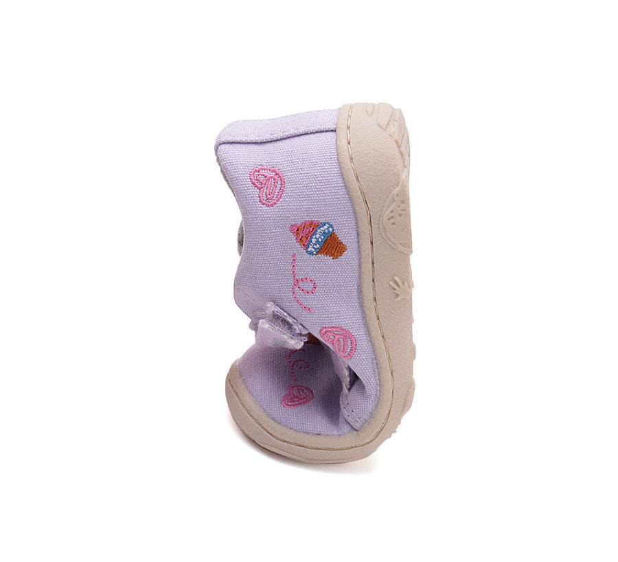 D.D.step girls canvas/ barefoot/ water-repellence/ Mauve C077-51663B