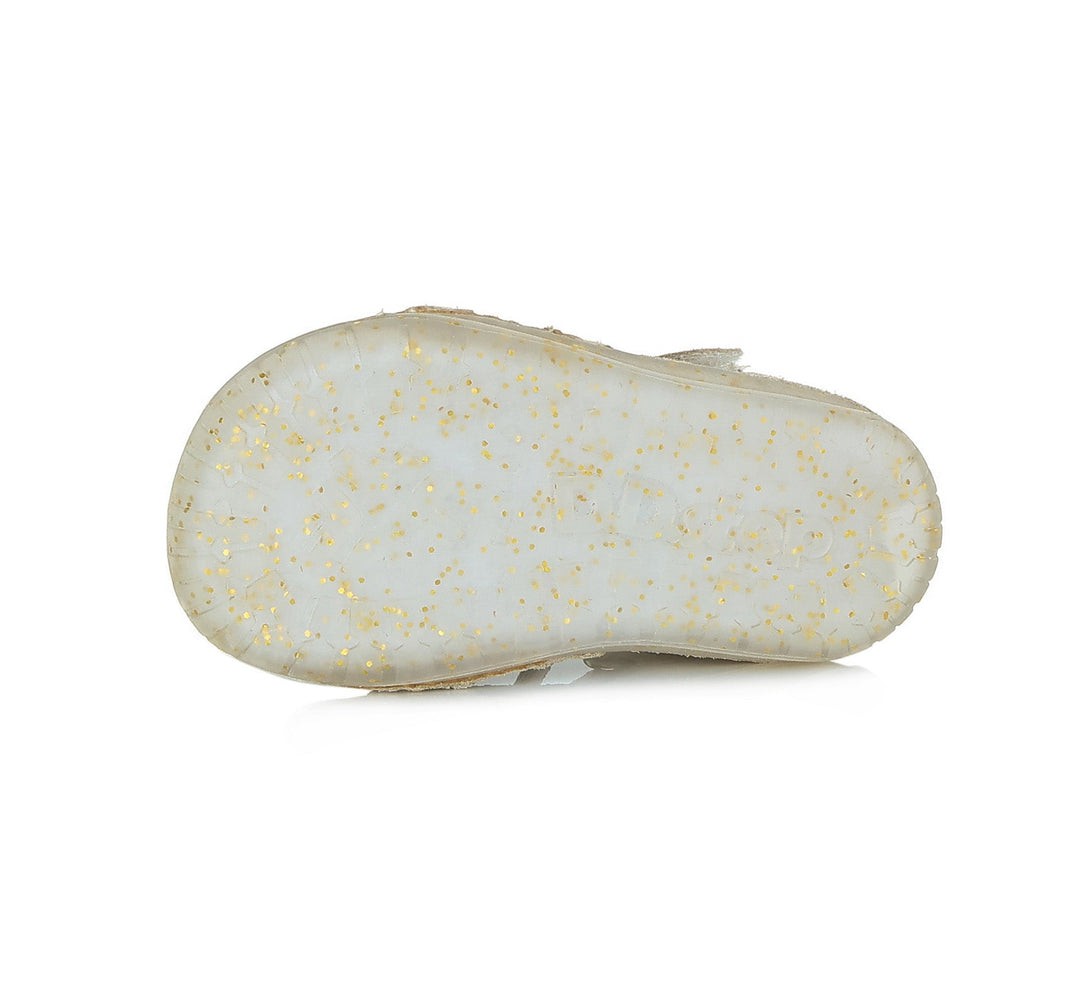 D.D.step girls barefoot leather sandals /Champagne H070-331A_119.jpg