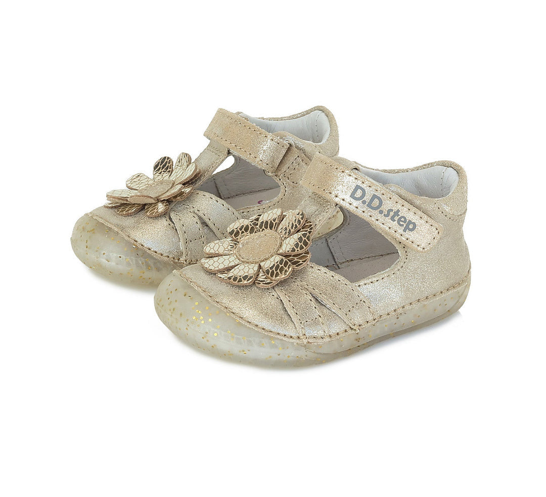D.D.step girls barefoot leather sandals /Champagne H070-331A_250.jpg