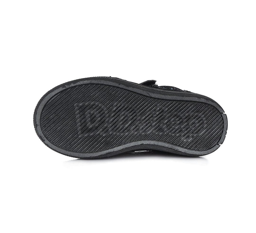 D.D.step girls black leather shoes S049-468M_355.jpg