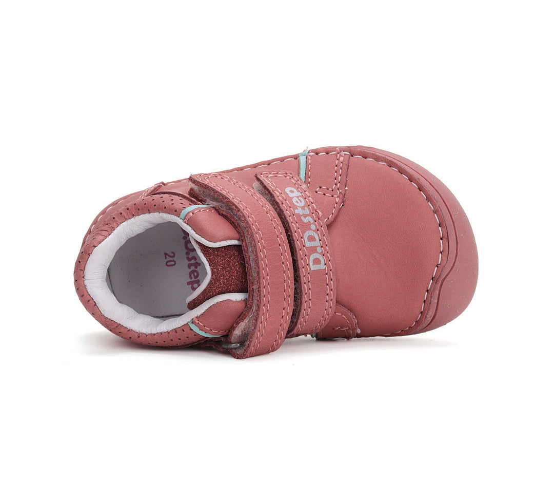 D.D.step girls barefoot leather shoes /Dark Pink S073-42466BM_4071.jpg