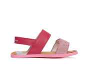 D.D.step girls barefoot leather sandals /Dark pink G076-41539_3591.jpg