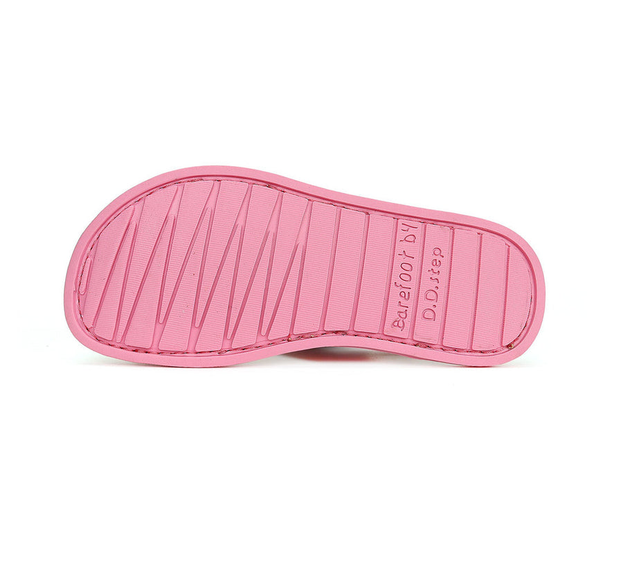 D.D.step girls barefoot leather sandals /Dark pink G076-41539_3593.jpg