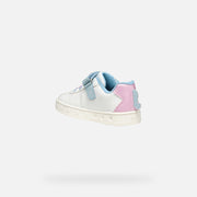 Geox Skylin Girl Shoes with lights / white/pink J558WA C0406