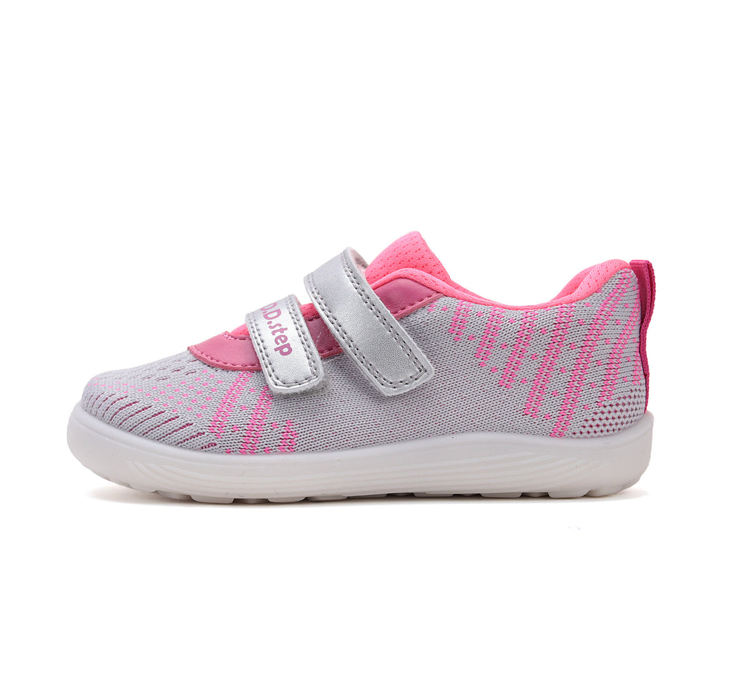 D.D.step girls lightweight runners /barefoot /Light Grey F093-51399E