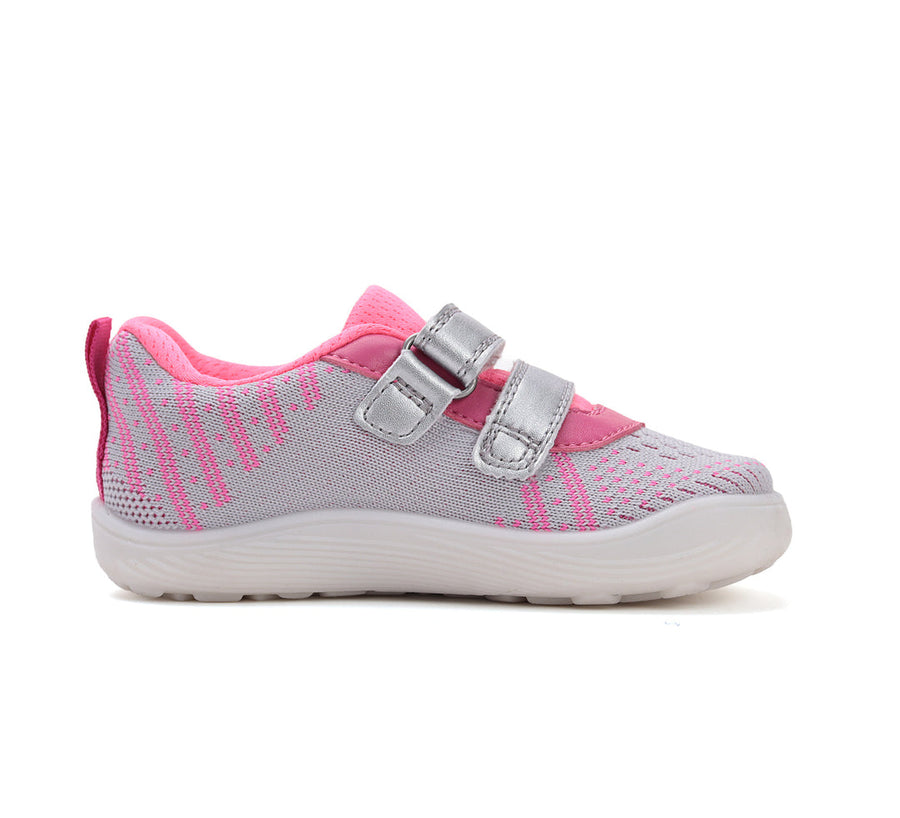 D.D.step girls lightweight runners /barefoot /Light Grey F093-51399E