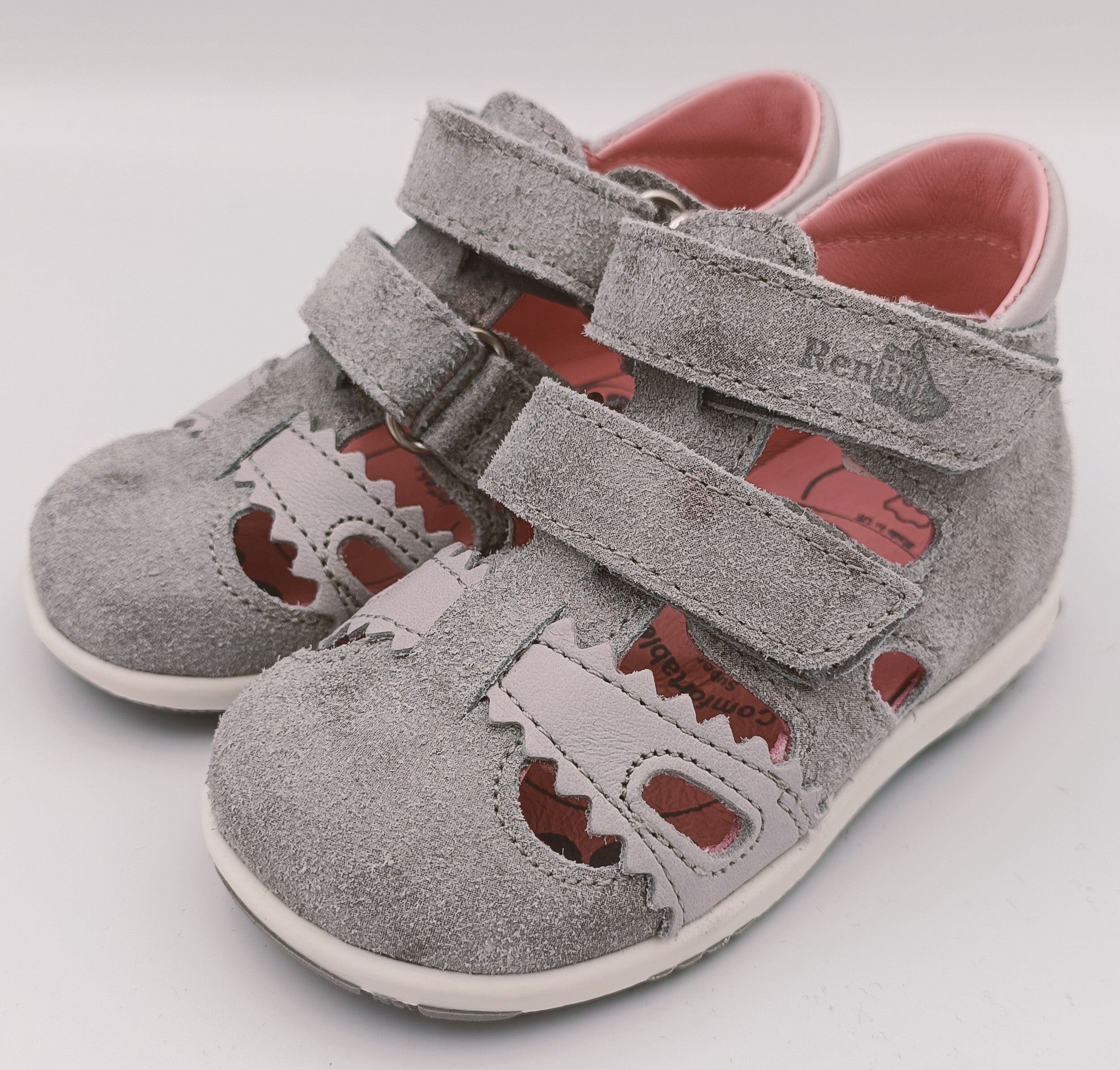 RenBut Girls leather sandals in Grey/Glitter_3858.jpg