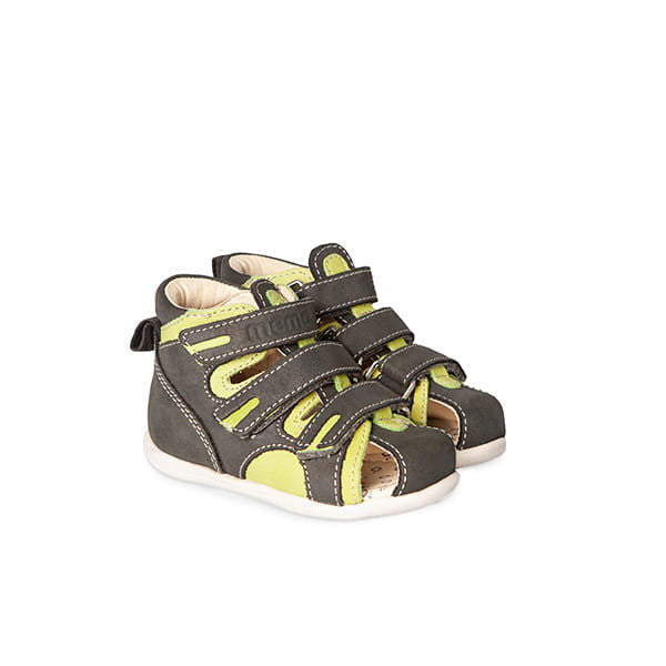 Memo boys leather sandals/ first step / Green, BAMBI 1DA_3426.jpg