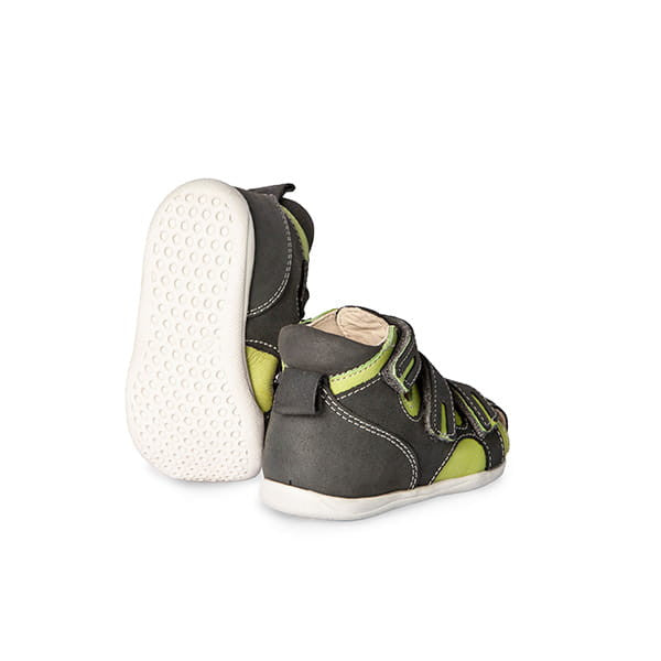 Memo boys leather sandals/ first step / Green, BAMBI 1DA_3427.jpg