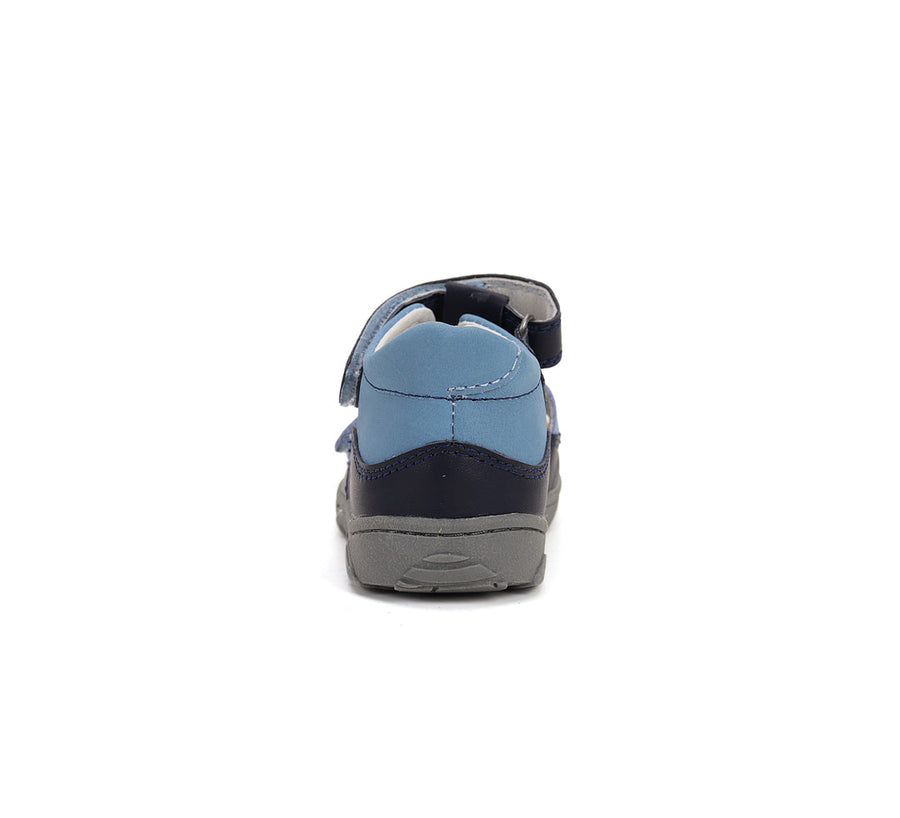 D.D.step boys barefoot leather sandals/Royal Blue H077-51332A