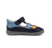 D.D.step boys barefoot leather sandals/Royal Blue H077-51332A
