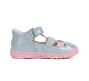 D.D.step girls barefoot leather sandals/Sky Blue H077-51332B