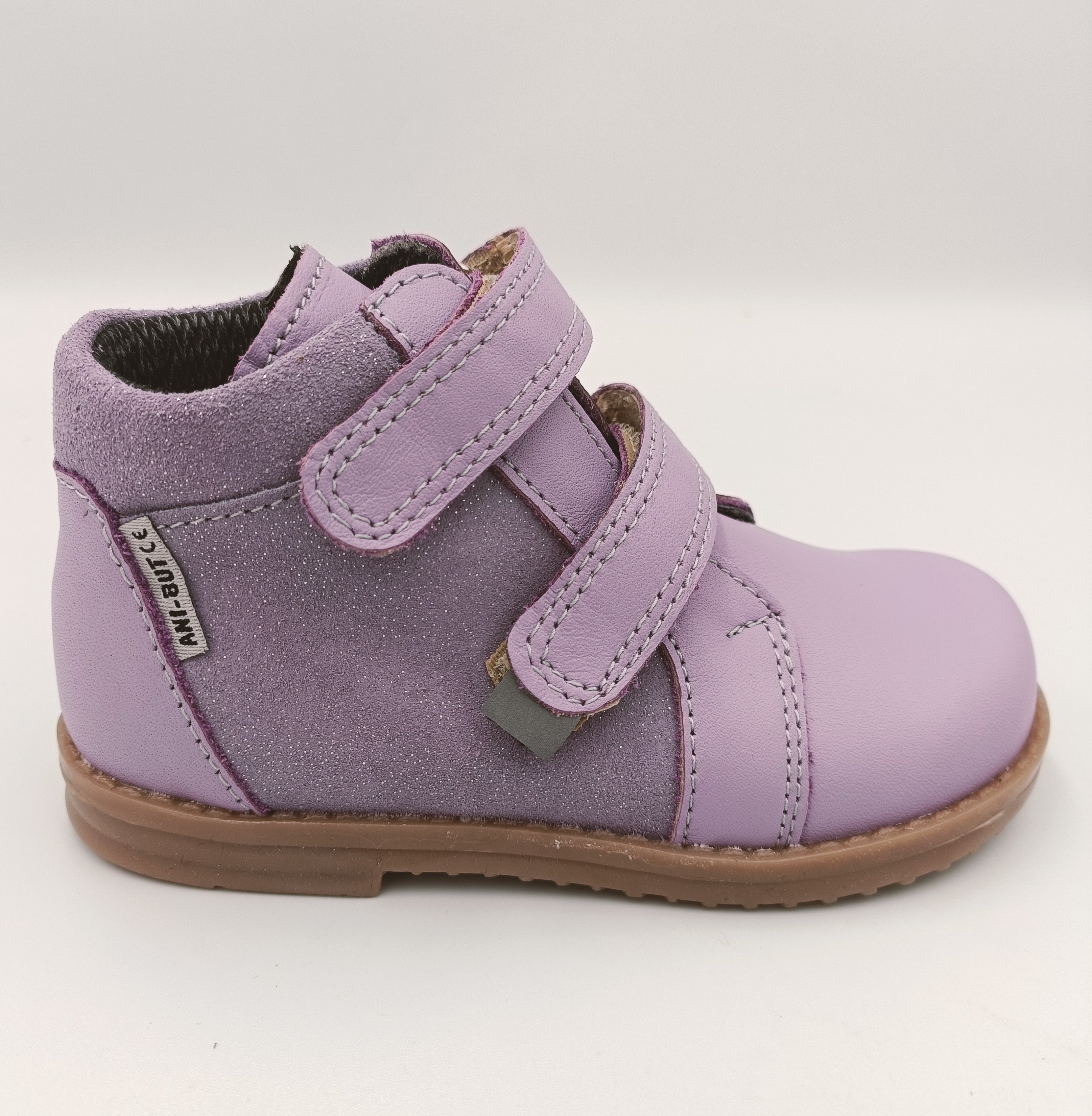 Ani-But girls prophylactic boots with WATERPROOF MEMBRANE TE-POR /Thomas heel /first steps /Purple 248