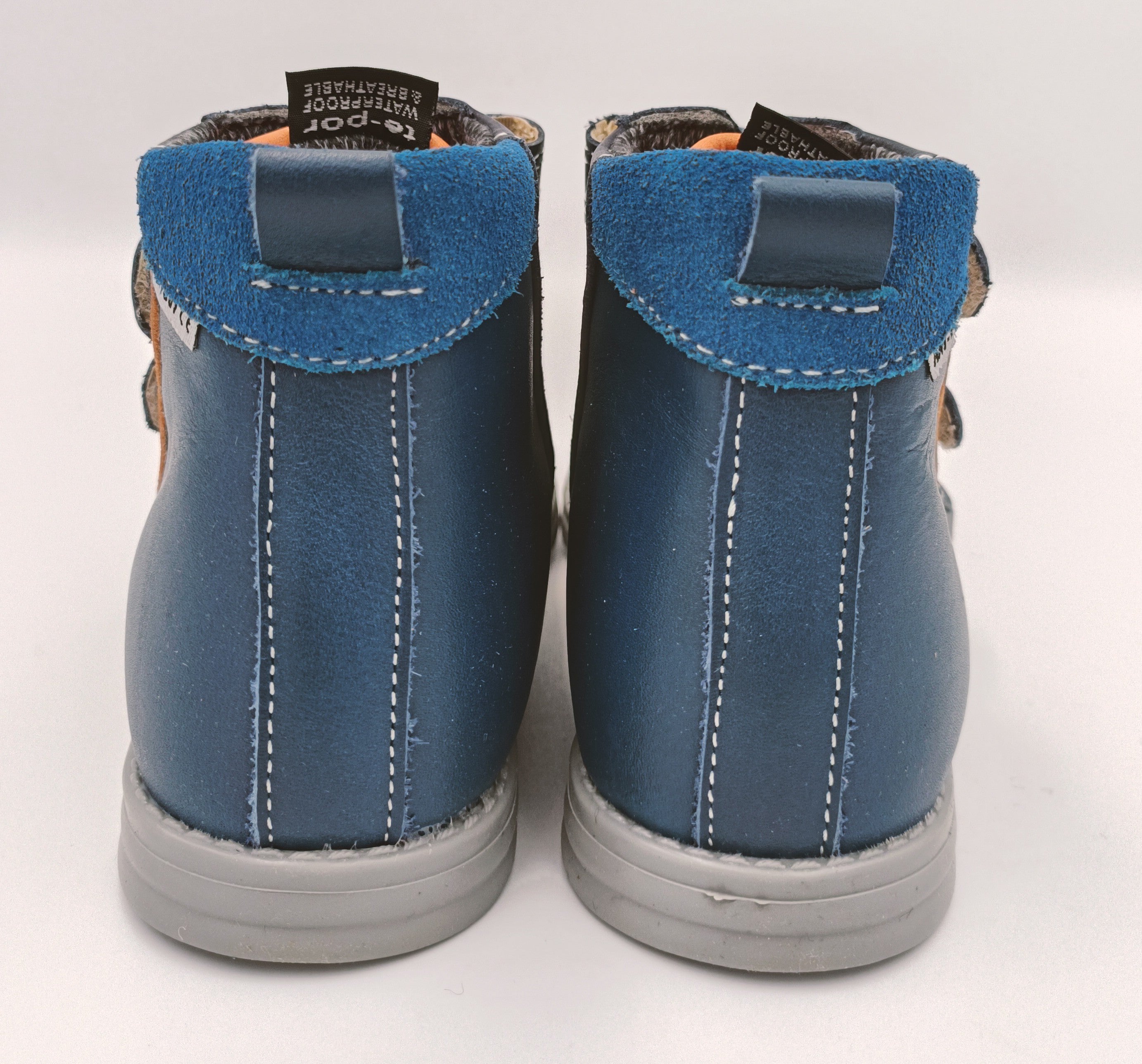 Ani-But boys prophylactic boots with WATERPROOF MEMBRANE TE-POR /Thomas heel /Navy, orange