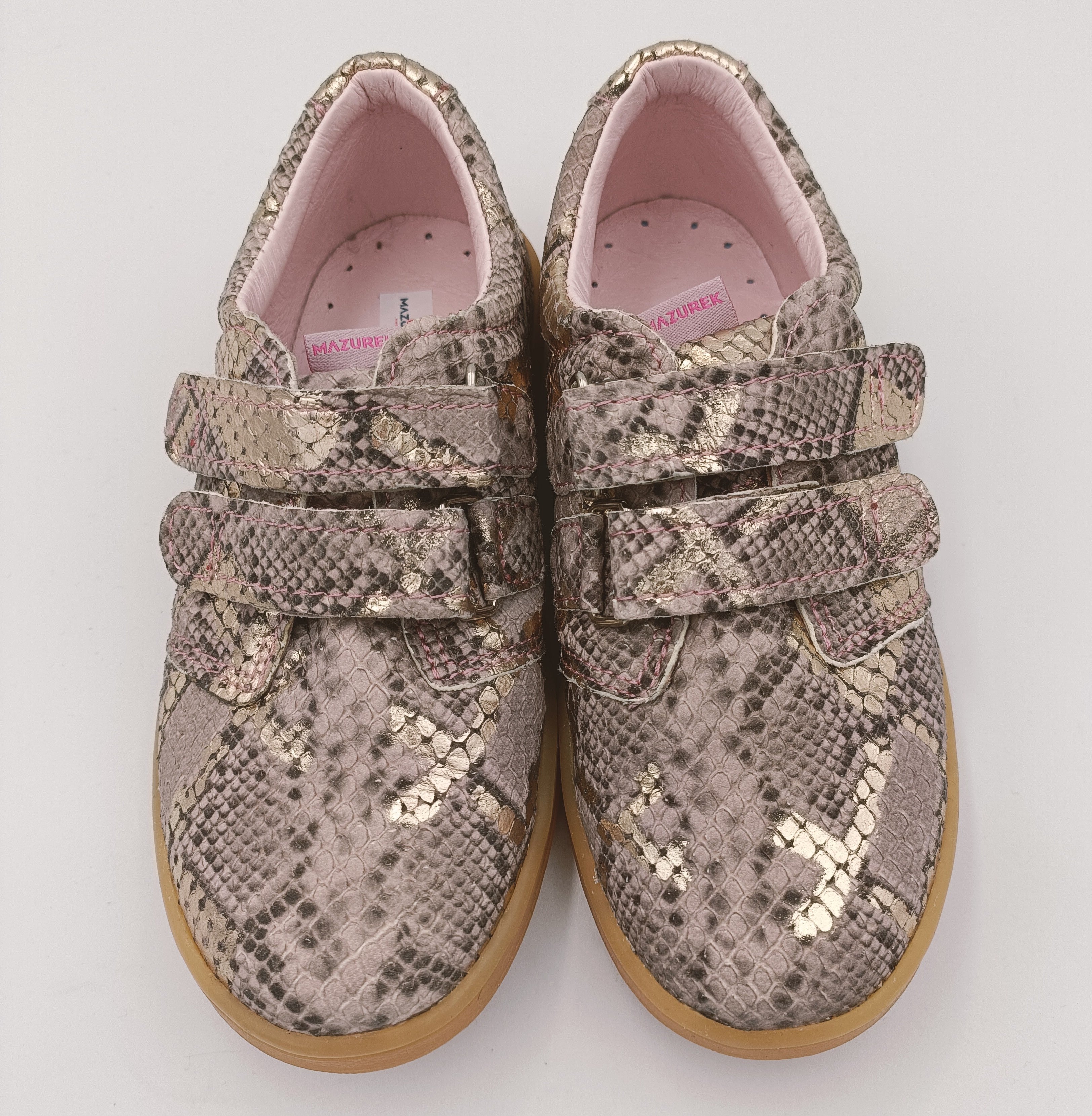 Mazurek Girls Handmade Shoes /168 snake powder
