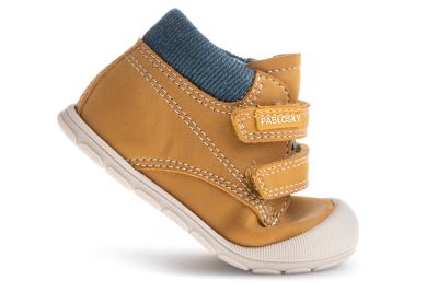 Pablosky baby boy yellow leather boots 045182