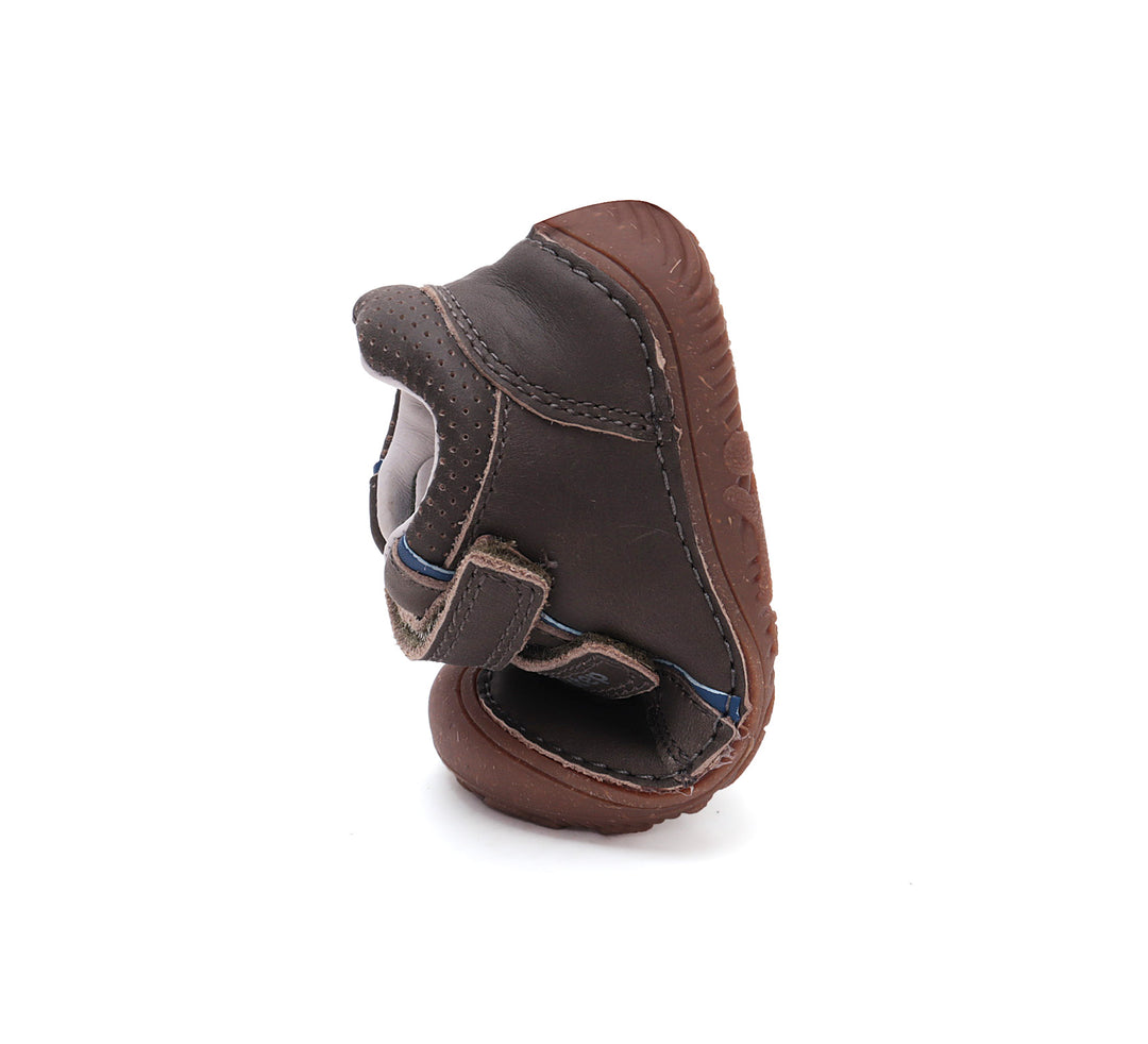 D.D.step boys barefoot leather shoes / water-repellence/ S073-42466AM Dark Grey