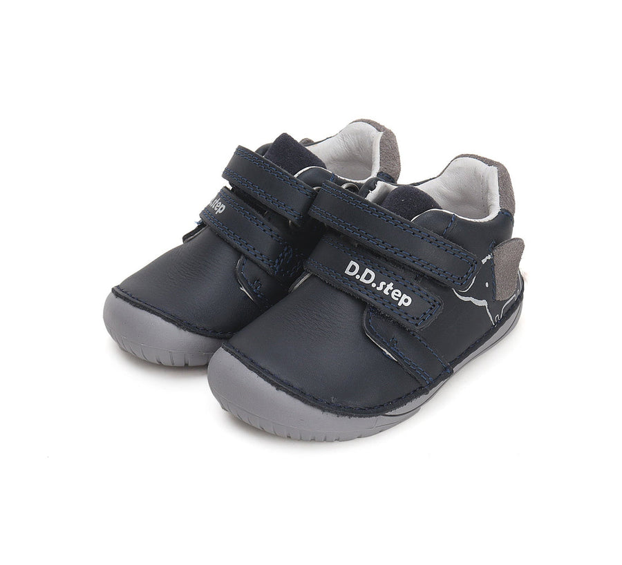 D.D.step boys barefoot/ water-repellence leather shoes/Royal Blue  S070-42919A