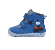 D.D.step boys leather/ barefoot /warm lining/ water-repellence boots/ Royal Blue W070-42154A