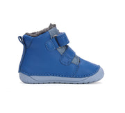 D.D.step boys leather/ barefoot /warm lining/ water-repellence boots/ Royal Blue W070-42154A