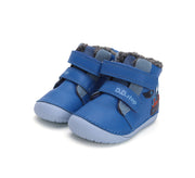 D.D.step boys leather/ barefoot /warm lining/ water-repellence boots/ Royal Blue W070-42154A