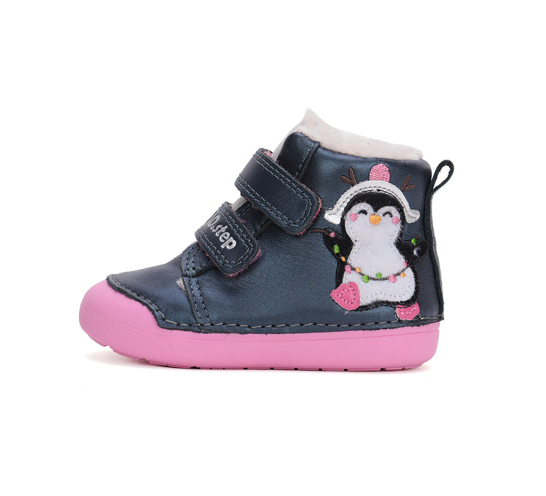 D.D.step girls boots/ warm lining /water repellence/ Royal blue W066-42268