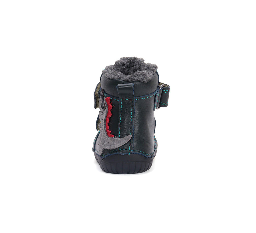 D.D.step boys leather A/W boots/ barefoot /warm lining/ water-repellence boots/ Emerald W070-42838A