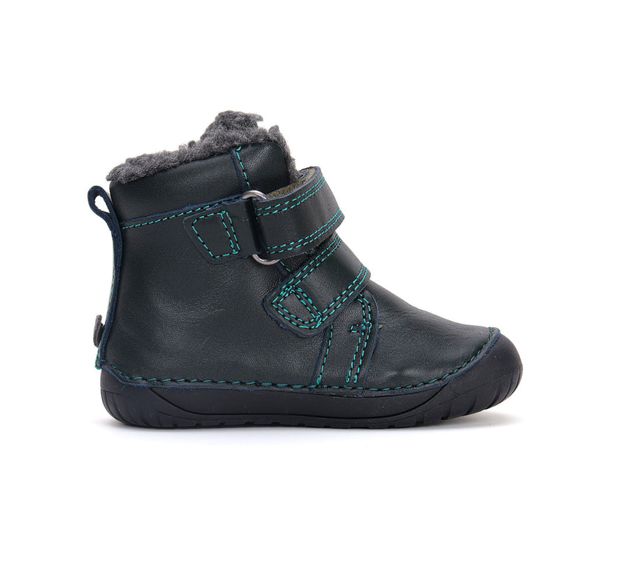 D.D.step boys leather A/W boots/ barefoot /warm lining/ water-repellence boots/ Emerald W070-42838A
