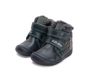 D.D.step boys leather A/W boots/ barefoot /warm lining/ water-repellence boots/ Emerald W070-42838A